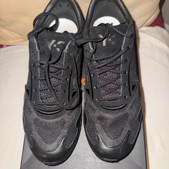 Adidas Y-3 Rhisu Run Triple Black Snaekers FU8504 Men 8 - Picture 2 of 8